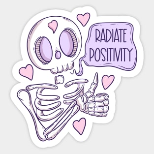 Radiate positivity Sticker